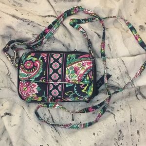 Vera Bradley all in one cross body wallet purse